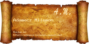 Adamecz Milemon névjegykártya